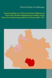 Compilație a 5.758 de familii nobiliare recunoscute în gubernia Volînia a Imperiului Rus și durata lor (ISBN: 9783750487581)
