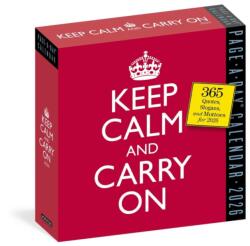 Keep Calm and Carry On Page-A-Day(R) Calendar 2026 (ISBN: 9781523530151)