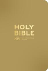 NIV Pocket Latte Bible with Gold Zip (ISBN: 9781399832854)