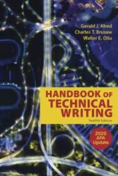 The Handbook of Technical Writing with 2020 APA Update (ISBN: 9781319362201)