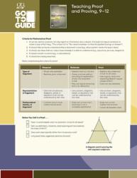 Go-to Guide Teaching Statistics, Proof and Proving, 9-12 (ISBN: 9781680541946)