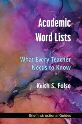 Academic Word Lists (ISBN: 9780472039524)