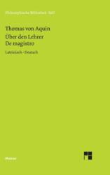 Uber den Lehrer (ISBN: 9783787307487)