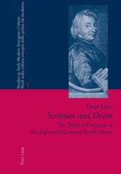 Scripture and Deism (ISBN: 9783039112548)