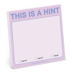 Knock Knock This Is a Hint Sticky Note (ISBN: 9781683494560)