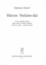 HÁROM VERLAINE-DAL, ÉNEK-ZONGORA (ISBN: 9786530241014)