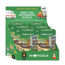 Spot the Difference Puzzle: Roads and Rails CDU of 6 (ISBN: 9781797243610)