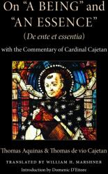 On "a Being" and "an Essence" (ISBN: 9780813240152)