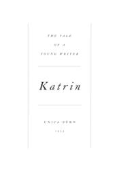 Katrin: The Tale of a Young Writer (ISBN: 9791298505100)