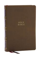 KJV Holy Bible: Biblie compactă cu 43.000 de referințe în coloana centrală, piele sintetică maro (Red Letter, Comfort Print, (ISBN: 9781400333127)