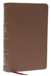 KJV, Personal Size Large Print Single-Column Reference Bible, Genuine Leather, Brown, Red Letter, Comfort Print (ISBN: 9780785291152)