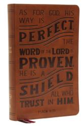 NKJV, Personal Size Reference Bible, Verse Art Cover Collection, Leathersoft, Tan, Red Letter, Thumb Indexed, Comfort Print (ISBN: 9780785291596)