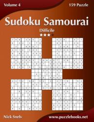 Sudoku Samurai - Difficile - Volume 4 - 159 Puzzle (ISBN: 9781511501323)
