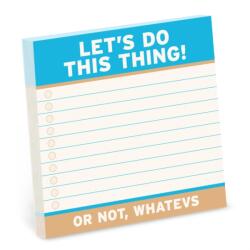 Knock Knock Let's Do This Thing Large Sticky Notes (ISBN: 9781683495567)