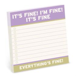 Knock Knock It's Fine Large Sticky Notes (ISBN: 9781683495543)