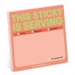 Knock Knock This Sticky Is Serving Sticky Note (ISBN: 9781683495536)