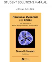 Student Solutions Manual for Non Linear Dynamics and Chaos (ISBN: 9780367265663)