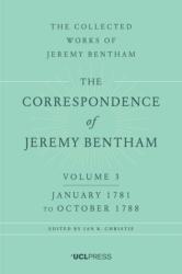 The Correspondence of Jeremy Bentham, Volume 3 (ISBN: 9781911576112)