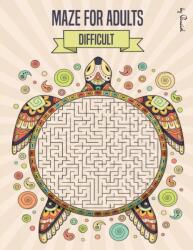Maze for Adults Difficult (ISBN: 9781291329063)