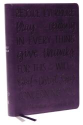 KJV, Large Print Center-Column Reference Bible, Verse Art Cover Collection, Leathersoft, Purple, Red Letter, Thumb Index (ISBN: 9780785293248)