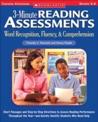 3-Minute Reading Assessments: Word Recognition, Fluency, and Comprehension: Grades 5-8 (ISBN: 9780439650908)