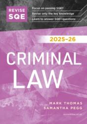 Revise SQE Criminal Law 2025/26 (ISBN: 9781917183352)