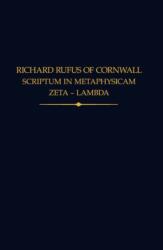 Richard Rufus of Cornwall (ISBN: 9780197267646)