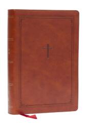 KJV Giant Print End-of-Verse Reference Bible, Brown Leathersoft, Red Letter, Comfort Print (ISBN: 9781400349463)