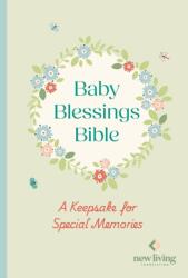 NLT Baby Blessings Bible, Keepsake Edition, Baby Green Cloth-Bound, Memory Pages, Slipcase, NLT New Living Translation, Hardback, Standard size (ISBN: 9780281091249)