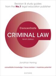 Criminal Law Concentrate (ISBN: 9780198940845)