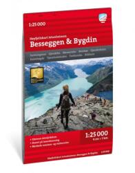 Hoyfjellskart Jotunheimen: Besseggen & Bygdin 1: 25 000 (ISBN: 9789189371385)