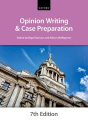 Opinion Writing and Case Preparation (ISBN: 9780192857941)