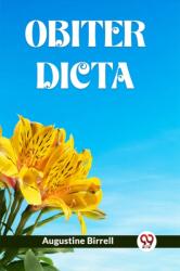 OBITER DICTA (ISBN: 9789360464974)
