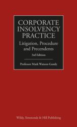 Corporate Insolvency Practice (ISBN: 9780854903047)