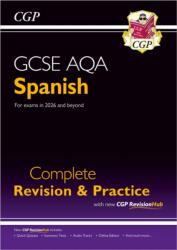 GCSE Spanish AQA Complete Revision & Practice with CGP RevisionHub (ISBN: 9781837741267)