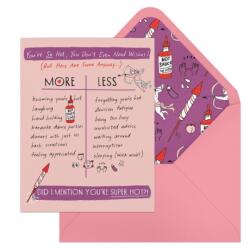 6-Pack Em & Friends Julia Rothman Love More/Less Greeting Cards (ISBN: 9781642465877)