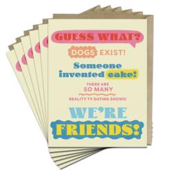 6-Pack Em & Friends Guess What? Friends! Greeting Cards (ISBN: 9781642465648)