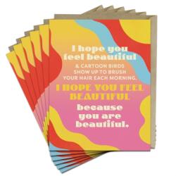 6-Pack Em & Friends Feel Beautiful Greeting Cards (ISBN: 9781642465587)