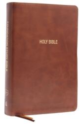 KJV, Foundation Study Bible, Large Print, Leathersoft, Brown, Red Letter, Thumb Indexed, Comfort Print (ISBN: 9780785260714)
