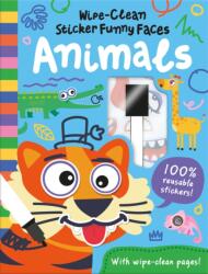 Wipe-Clean Sticker Funny Faces Animals (ISBN: 9781835551561)