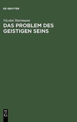 Das Problem Des Geistigen Seins (ISBN: 9783111088969)
