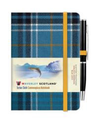 Waverley Blue Loch Tartan cloth mini notebook with pen (ISBN: 9781849345620)