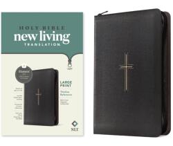 NLT Large Print Thinline Reference Zipper Bible, Filament Enabled (ISBN: 9781496489982)