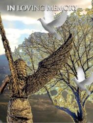 Angel White Doves New Zealand stunning landscape Remberance Funeral Blank page guest book (ISBN: 9781714322169)