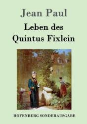 Leben des Quintus Fixlein (ISBN: 9783843065528)