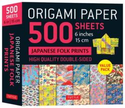 Origami Paper 500 sheets Japanese Folk Prints 6" (ISBN: 9780804858229)