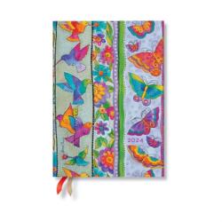 Hummingbirds & Flutterbyes (Playful Creations) Midi 12-month Day-at-a-Time Dayplanner 2024 (ISBN: 9781439706718)