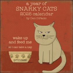 Year of Snarky Cats 2025 Wall Calendar (ISBN: 9781524887100)
