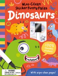 Wipe-Clean Sticker Funny Faces Dinosaurs (ISBN: 9781835550373)