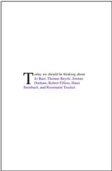 Today we should be thinking about Jo Baer Thomas Baylre Jimmie Durham Robert Filliou Haim Stein (ISBN: 9783863357047)